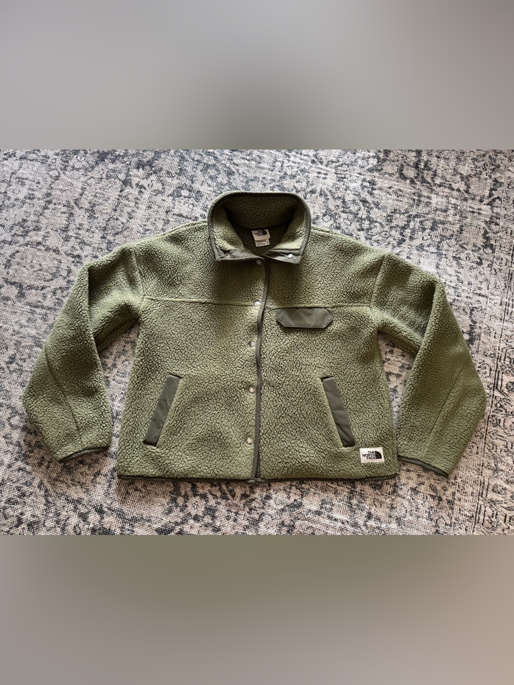 The North Face Cragmont Fleece Jacket Olive Green Womens XS